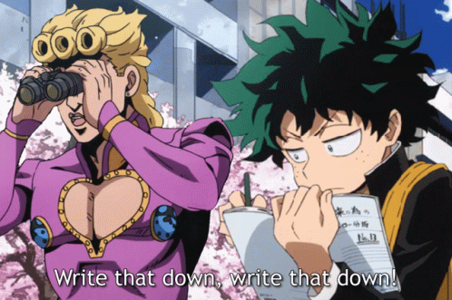 Write That Down Izuku Midoriya GIF