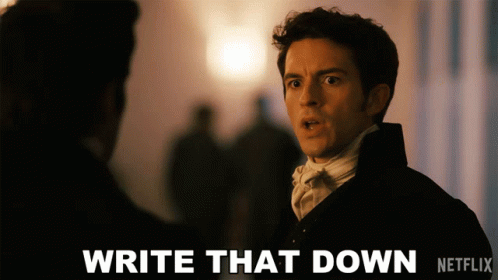 Write That Down Jonathan Bailey GIF