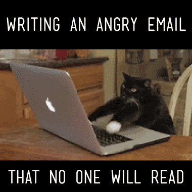 Writing An Angry Email GIF