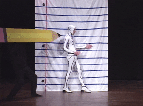 Writing & Drawing Theatrical Version GIF