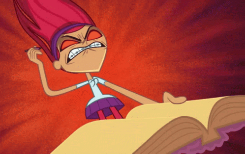 Writing Fire Trina Riffin Grojband GIF