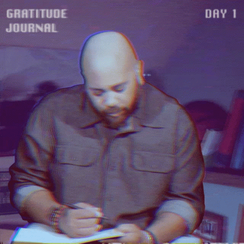 Writing Gratitude Journal GIF