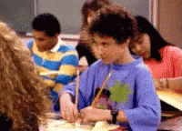 Writing With Two Pencil GIF