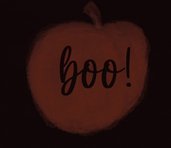 Written Booo In Animated Apple GIF