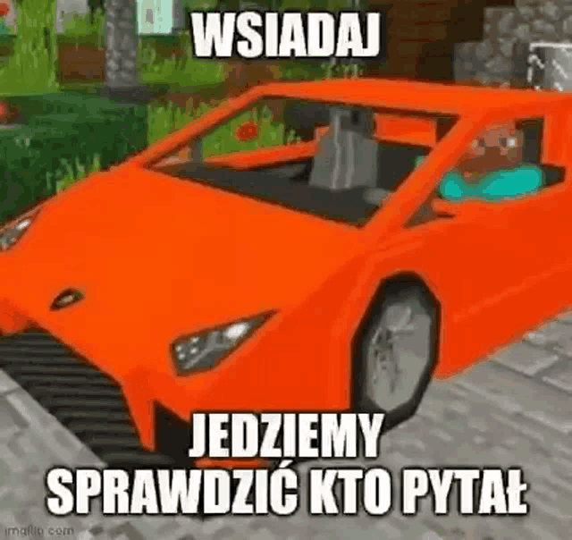 Wsiadaj Jedziemy Sprawdzic Kto Pytal Minecraft Gif GIF