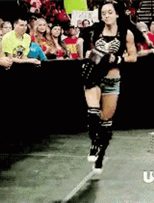 WWE AJ Mendez Skipping GIF