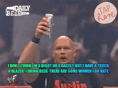 Wwe Austin Cold Beer Chug Show Drinking Alcohol GIF
