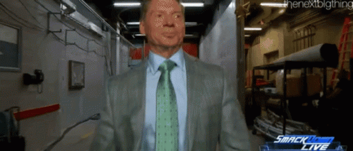 Wwe Ceo Vince Mcmahon Walk At Back Stage GIF