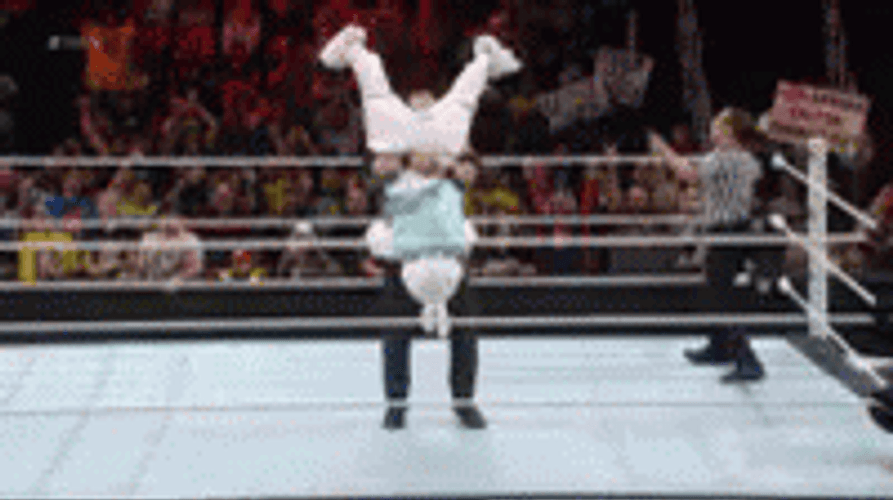 WWE Kane Tombstones Body Slam Easter Bunny GIF
