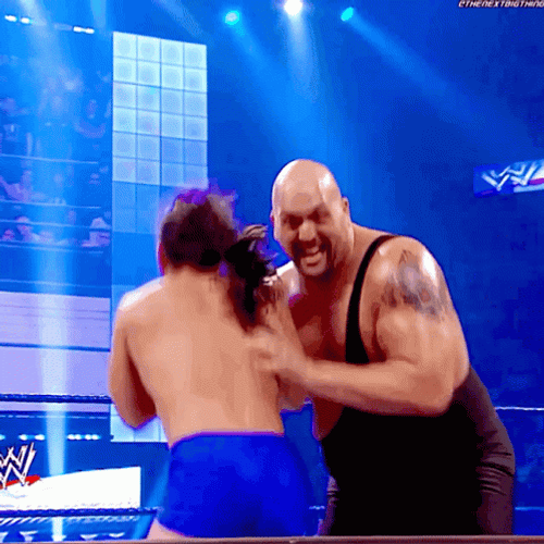 WWE Matt Jackson Table Body Slam Big Show GIF