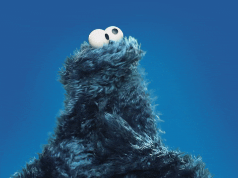 Wya Cookie Monster Muppet GIF