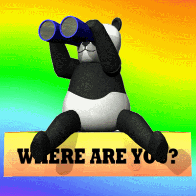 Wya Panda Using Binoculars GIF