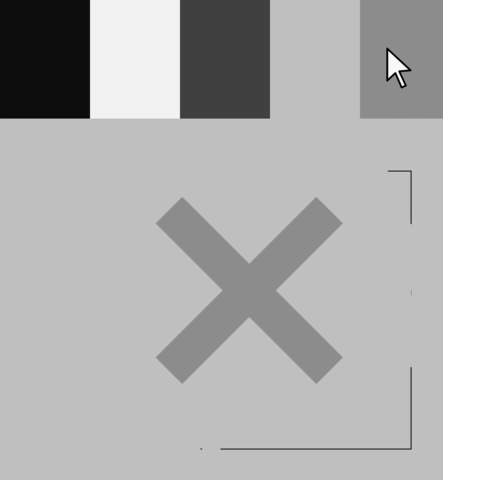 Monochromatic Varied X Mobile Design GIF