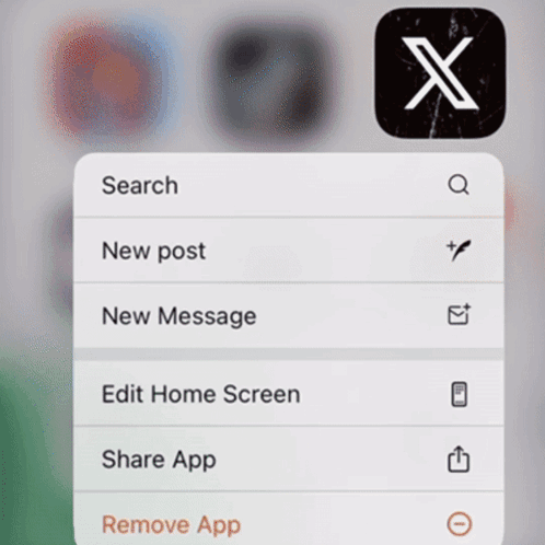 x App on Screen