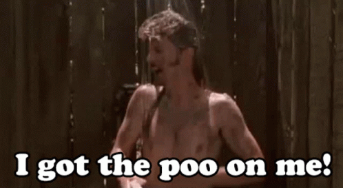 Joe Dirt I Got The Poo On Me GIF