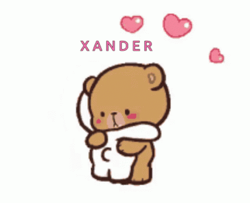 Xander Mocha And Milk Bear Hug GIF