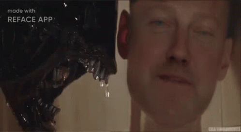 Xenomorph About To Eat Human GIF