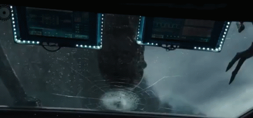 Xenomorph Smashing The Window GIF