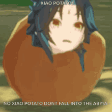 Xiao Potato Falling GIF
