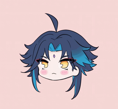 Xiao With A Standing Strand Of Hair GIF