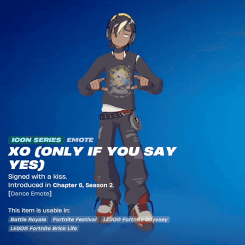 XO Icon Series Emote Signed With a Kiss