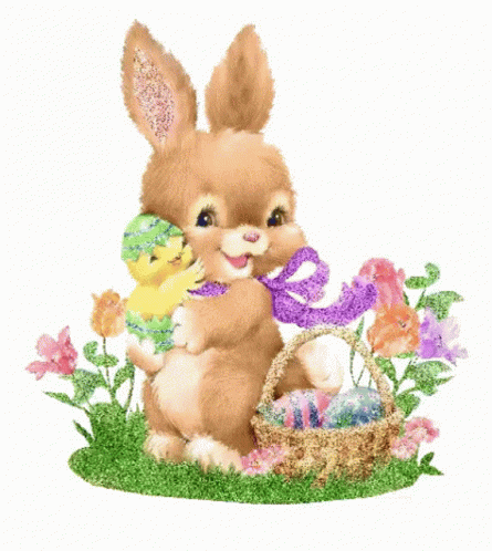 Xoxo Cute Easter Bunny GIF