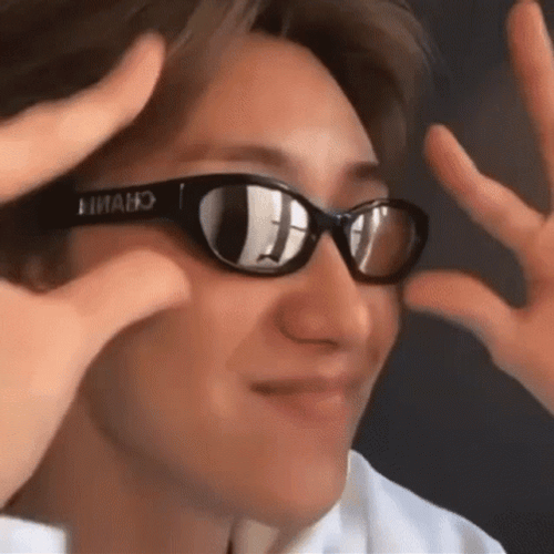 Xu Minghao Seventeen Removing Glasses GIF