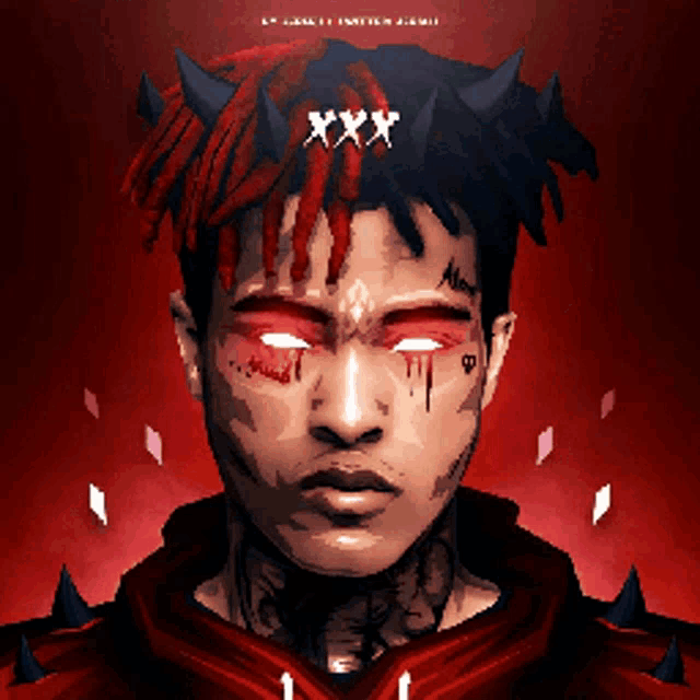 Xxxtentacion Blue Red Art GIF