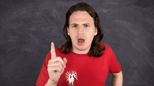 Y Tho Guy Wearing Red Shirt GIF