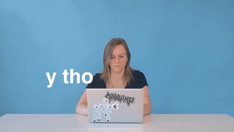 Y Tho Woman Closing Her Laptop GIF