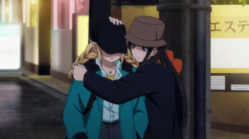 Ya Boy Kongming Nanami Comforting Eiko GIF