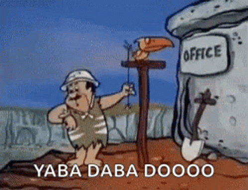 Yabba Dabba Doo Faster Forward GIF