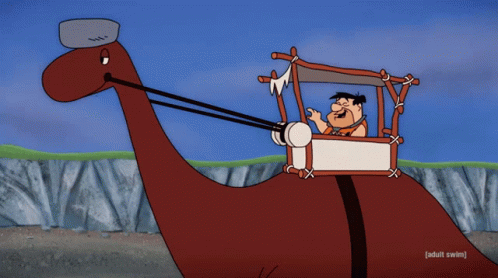 Yabba Dabba Doo Fred Flintstone Eaten GIF