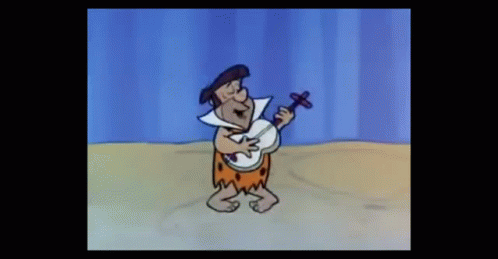 Yabba Dabba Doo Fred Flintstone Guitar GIF