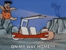 Yabba Dabba Doo On My Way Home GIF