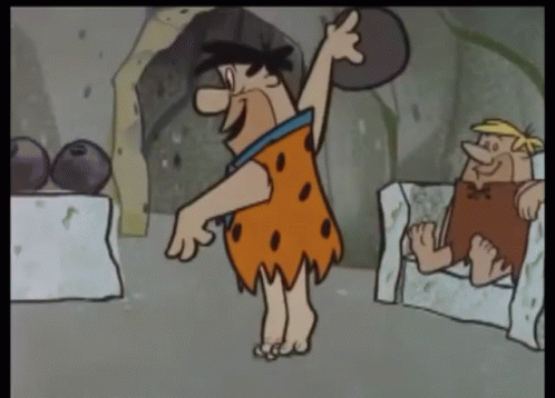 Yabba Dabba Doo Tip Toe Bowling GIF