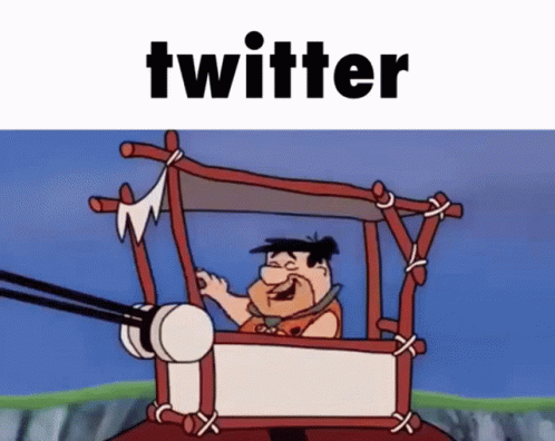 Yabba Dabba Doo Twitter Fred Flintstone Slide GIF