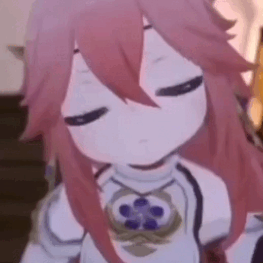 Yae Miko Chibi Funny Slap GIF