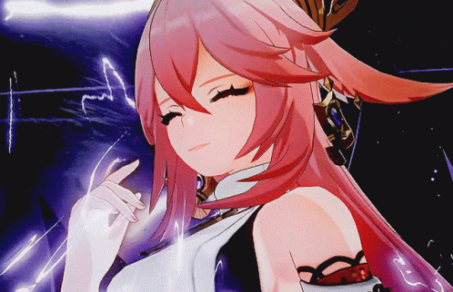 Yae Miko Divine Kitsune GIF