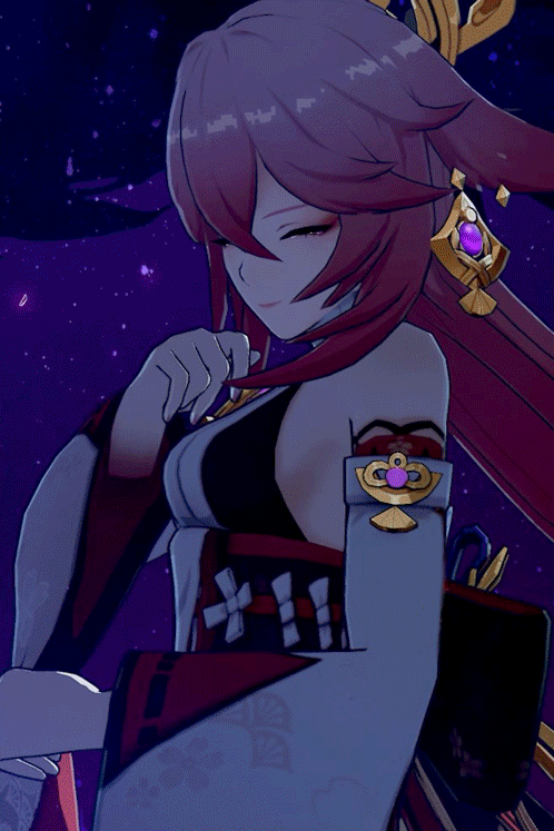 Yae Miko Elemental Burst GIF