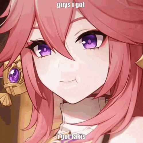 Yae Miko Guys I Got Takis GIF