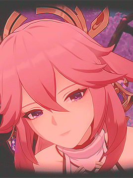 Yae Miko Hello Aesthetic GIF
