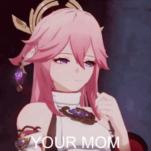 Yae Miko Laugh Your Mom GIF