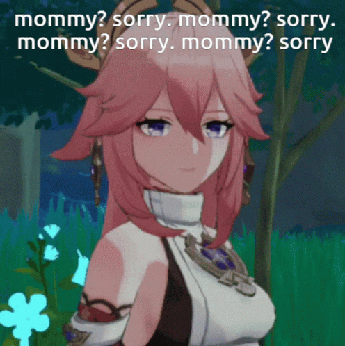 Yae Miko Mommy Sorry Meme GIF