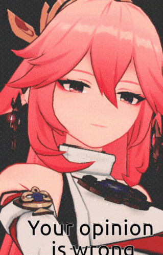 Yae Miko Your Opinion Is Wrong GIF