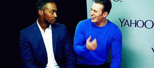 Chris Evans On Yahoo Party GIF
