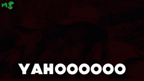 Man In Nowhere Shouts Yahoo GIF
