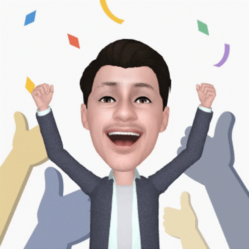 Yahoo Animated Man Hands In The Air GIF