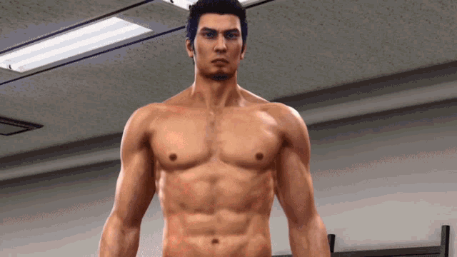 Yakuza Kazuma Kiryu Head Tilt Love Heart GIF