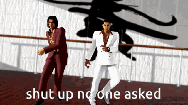 Yakuza Like A Dragon Dancing Shut Up GIF